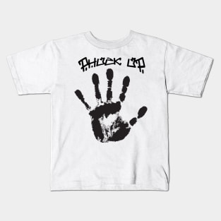 phuck up hand print Kids T-Shirt